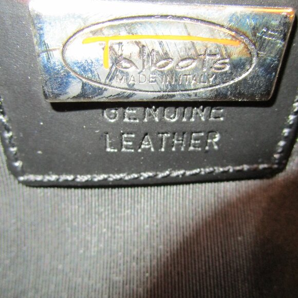 Talbots 2002 Black Croco-Embossed Large Travel Bag - Picture 2 of 9